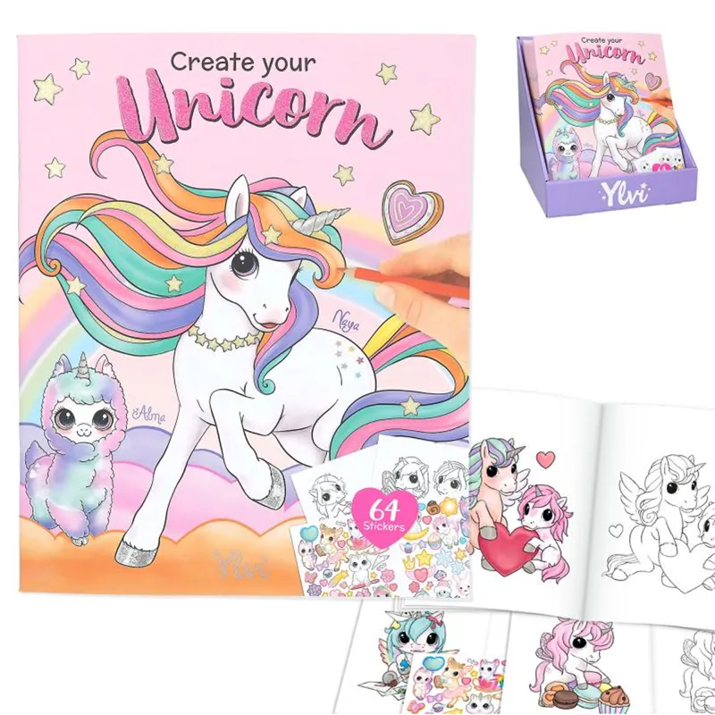 Depesche Ylvi Create Your Unicorn Colouring Book
